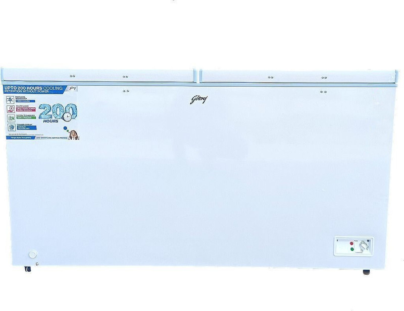 Godrej 300 L Double Door Standard Deep Freezer(White, DH EPenta 325E 2HCN RW, 5 Star)
