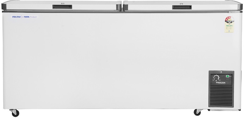 Voltas 421 L Double Door Standard Deep Freezer(White, CF500DD, 4 Star)