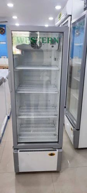 WESTERN 340 L Single Door Upright Freezer(White, SRC380HC-GL, WHITE, 340 L, UPRIGHT FREEZER, 5 Star)