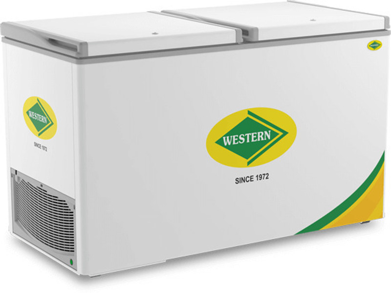 WESTERN 444 L Double Door Standard Deep Freezer(White, F450GL25)