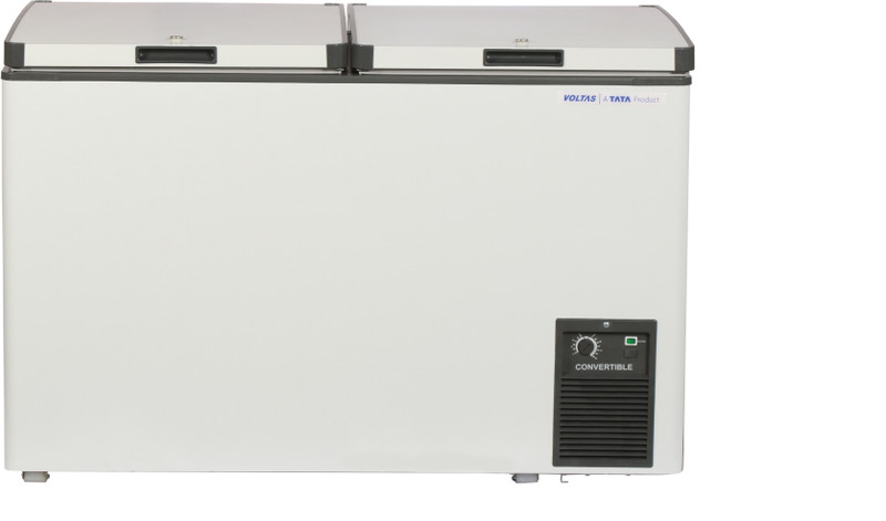 Voltas 311.0 L Double Door Standard Deep Freezer(White, CF320DD-P)