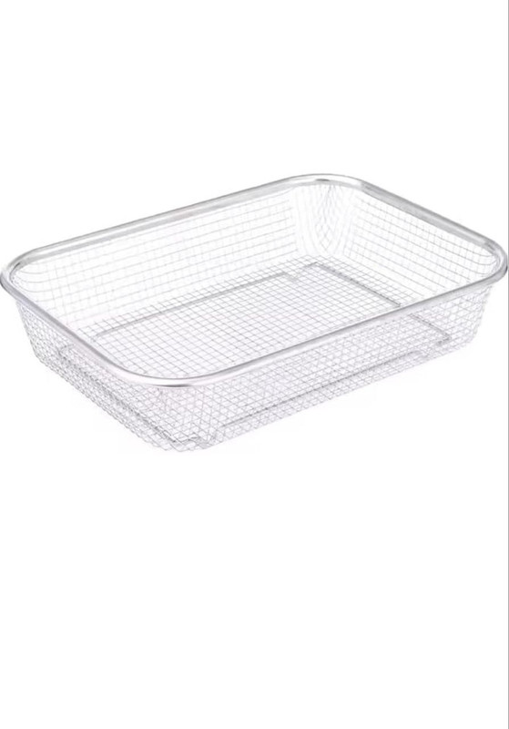 SK Global Enterprises Stainless Steel Air Fryer Basket for Fruit Vegetable Pasta Drain Strainer Steel Fruit & Vegetable Basket(Steel)