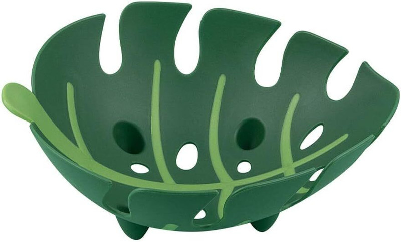 Aryamurti LEAF WASH n FRUIT BASKET Plastic Fruit & Vegetable Basket(Green)