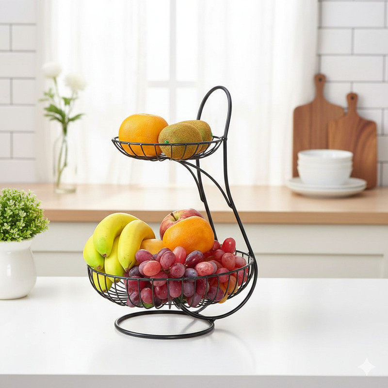 Toro Class Fruit Basket Stainless Steel Fruit & Vegetable Basket(Black)
