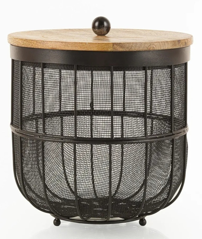UNIQUE INTERNATIONAL Iron Insect free fruit Basket Iron Fruit & Vegetable Basket(Black)