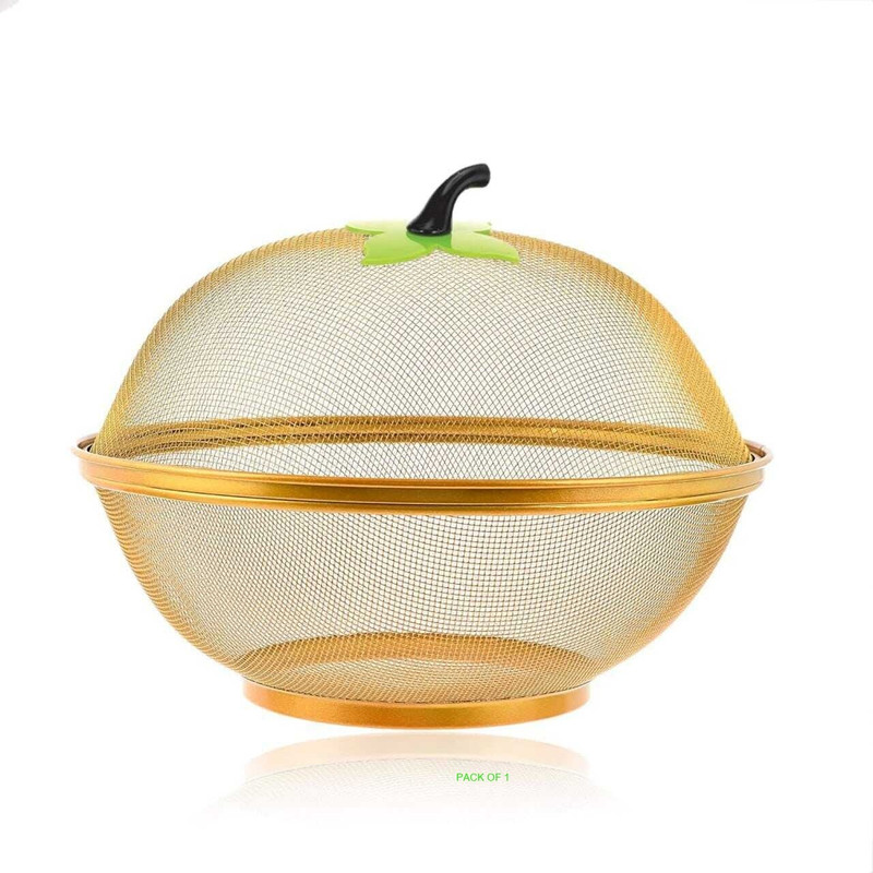 MOGADGET Stainless Steel Fruit & Vegetable Basket(Yellow)