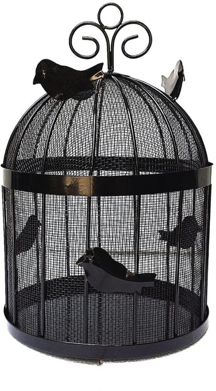 SKS HANDICRAFTS Iron Fruit & Vegetable Basket(Black)