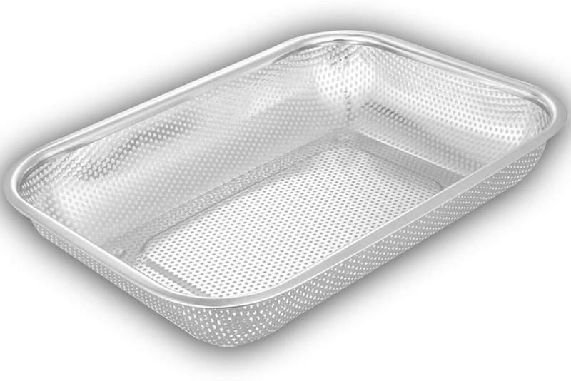Zashvi Stainless Steel Kitchen Fruit & Vegetable Drain Basket, Dish Drying Rack Steel Fruit & Vegetable Basket(Silver)