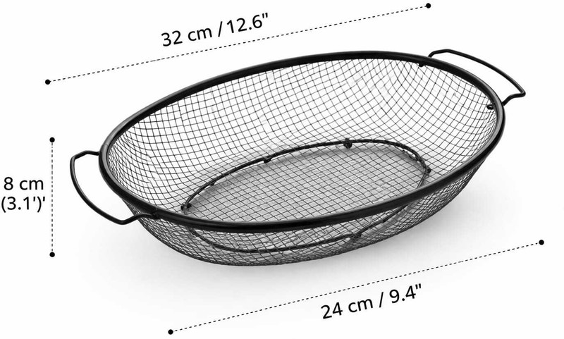 shraddha kitchen store Iron Fruit & Vegetable Basket(Black)