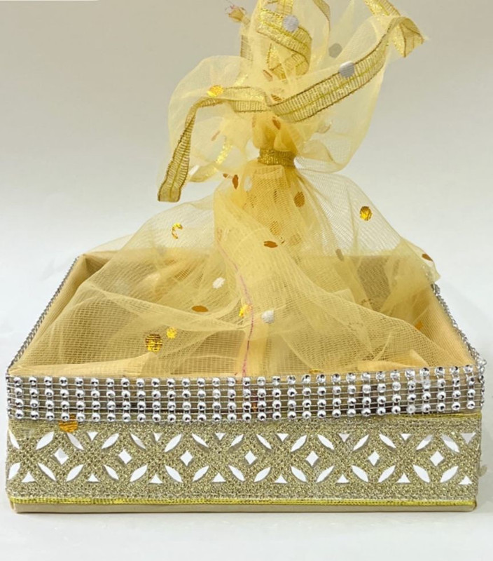 manrish Gift Packing Basket/Fancy Gift Hamper Basket/Diwali Dry Fruit Hamper/WeddingTray Plastic Fruit & Vegetable Basket(Multicolor)