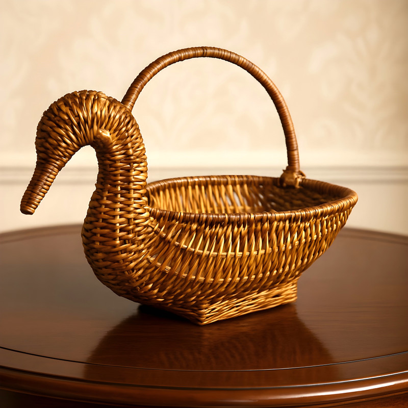 TheTaurusThreads Bamboo Fruit & Vegetable Basket(Gold)