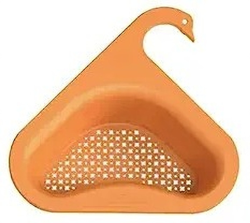 hurrio Sink Drain Basket Swan Drain Rack - Swan Drain Basket for Kitchen Sink Strainer Plastic Fruit & Vegetable Basket(Multicolor)