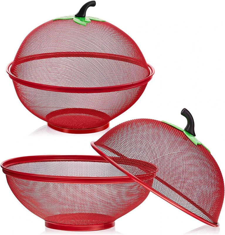 VCR ENTERPRISE Apple Shape Net Fruits Basket For Kitchen Steel Fruit & Vegetable Basket(Multicolor)