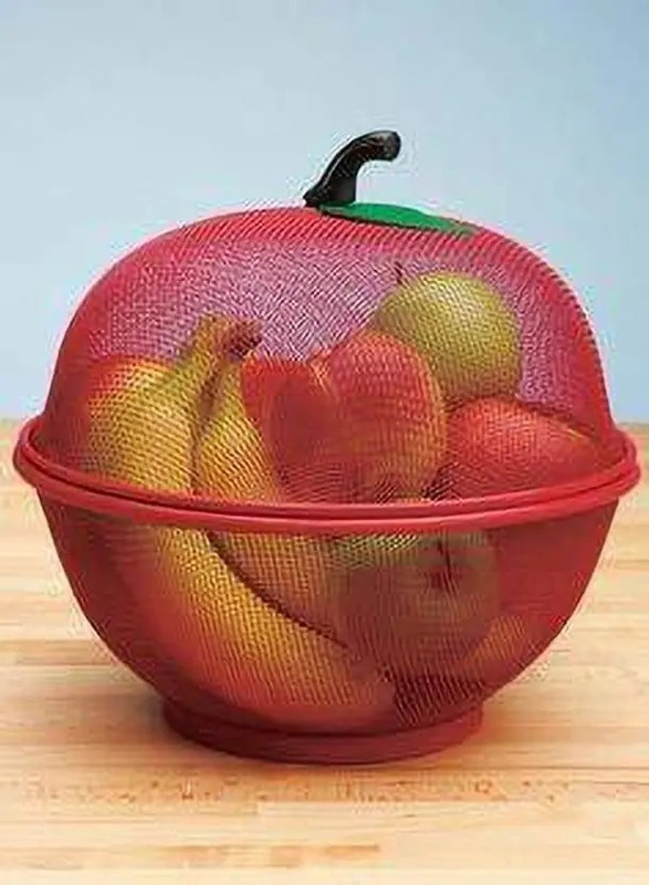Idona Creation Steel Fruit & Vegetable Basket (Red) Steel Fruit & Vegetable Basket(Red)