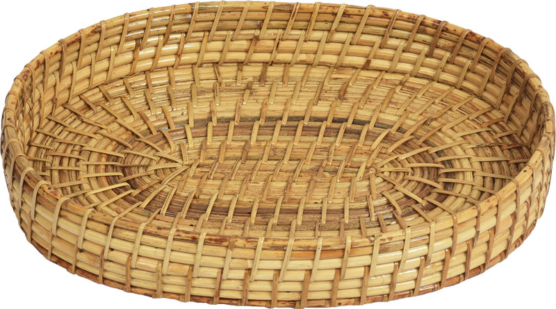 SWADESHI Bamboo Fruit & Vegetable Basket(Beige)