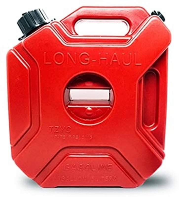 OBEROI'S TRADERS Universal Red Fuel Jerry Can With Clamp and Cap For Motorcycle, Car, SUV 5 L Fuel Can(CARRY DIESEL, CARRY PETROL, CARRY FUEL, CARRY WATER)