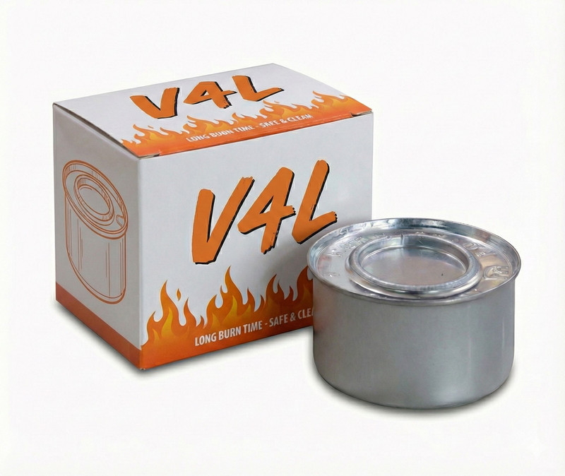 V4L GEL 0.2 L Fuel Can(Pack of 1 Food Warming / Chafing Dish Heating)