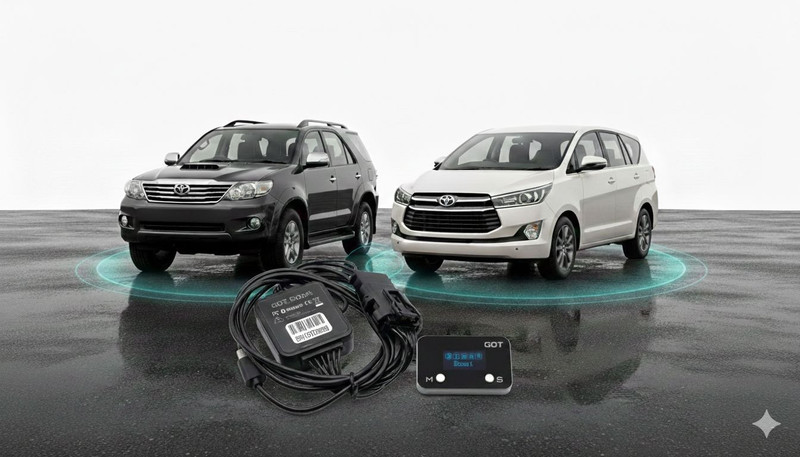 GOT Boost Car Boost AI Throttle Device Toyoda Fortuner 2016,Innova,Crysta,Hilux Play&Play Electronic Fuel Injection Throttle