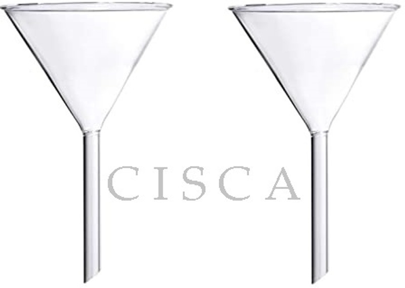 CISCA Plastic Funnel(Clear, Pack of 2)