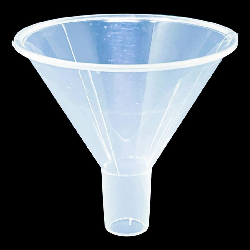 NOZOMI Wide Mouth Funnel for Liquid, Spices, Powder, Lotion, Oils - Transparent, 80 MM Plastic Funnel(White, Pack of 1)
