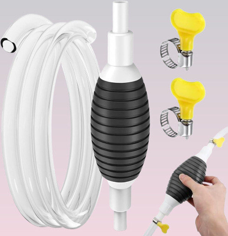POLYGON Manual Liquid Transfer Pump designed for Petrol, Diesel, and Water Plastic Funnel(Multicolor)