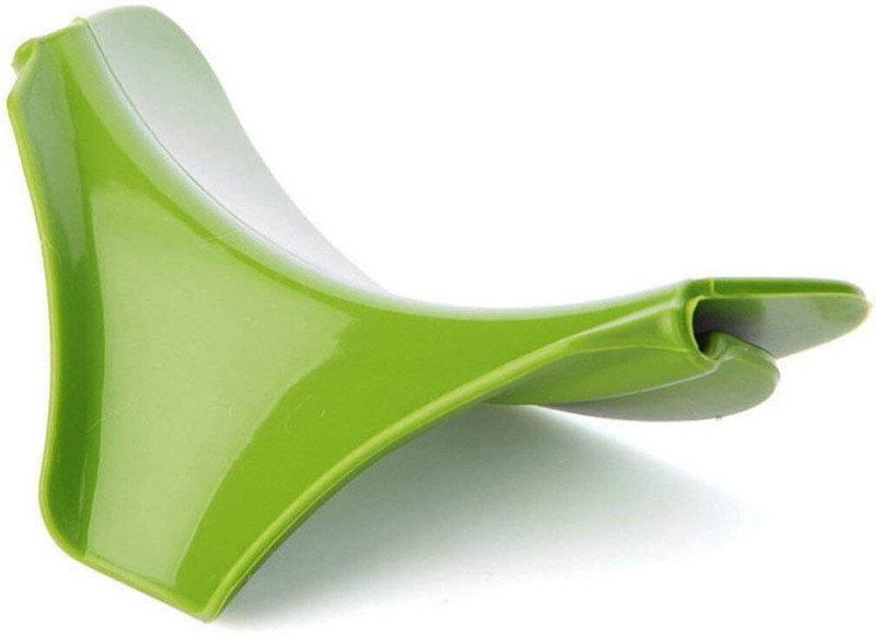 Krupaksh Anti-Spill Heat-Resistant Kitchen Tool for Pots, Pans, Bowls & Jars Silicone Funnel(Multicolor, Pack of 1)