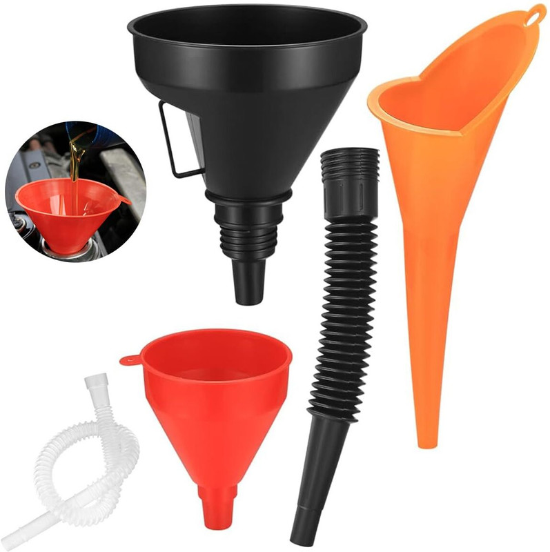 HASTHIP Plastic Funnel Set(Multicolor)