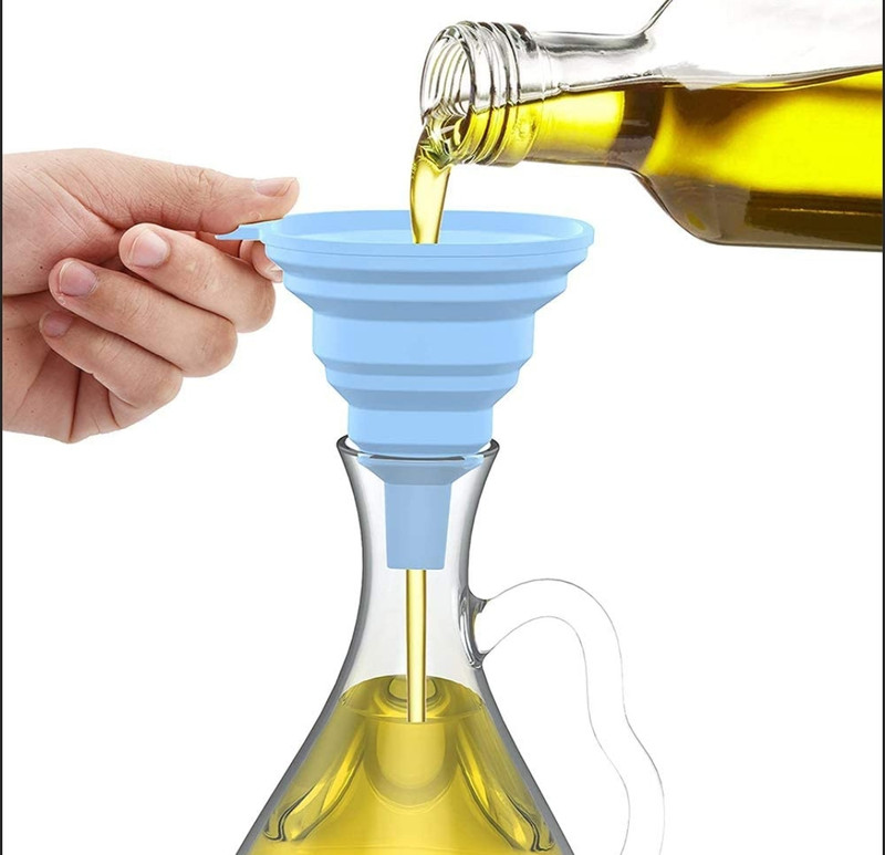 BhomikCreations Funnel for Liquid Fully Collapsible Plastic Funnel(Multicolor, Pack of 3)