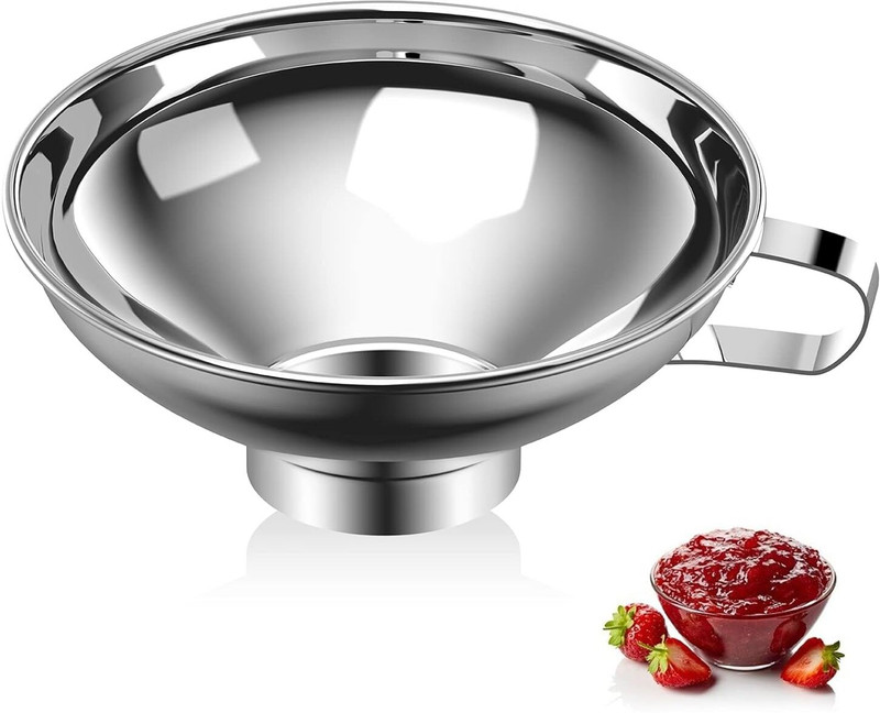 Curated Cart Canning Funnel Stainless Steel Kit Stainless Steel Funnel(Steel, Pack of 1)