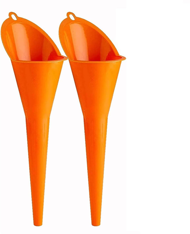 AASONS AASONS Multi-Function Plastic Long Neck Oil Funnel -4pcs Plastic Funnel Set(Orange, Pack of 4)