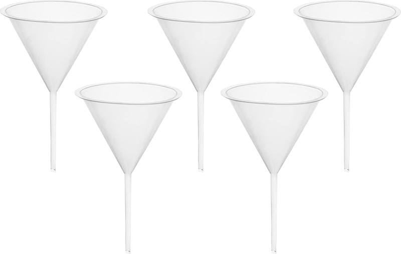 VVS Polypropylene Plastic Laboratoty Funnel Polypropylene Funnel(Clear, Pack of 1)
