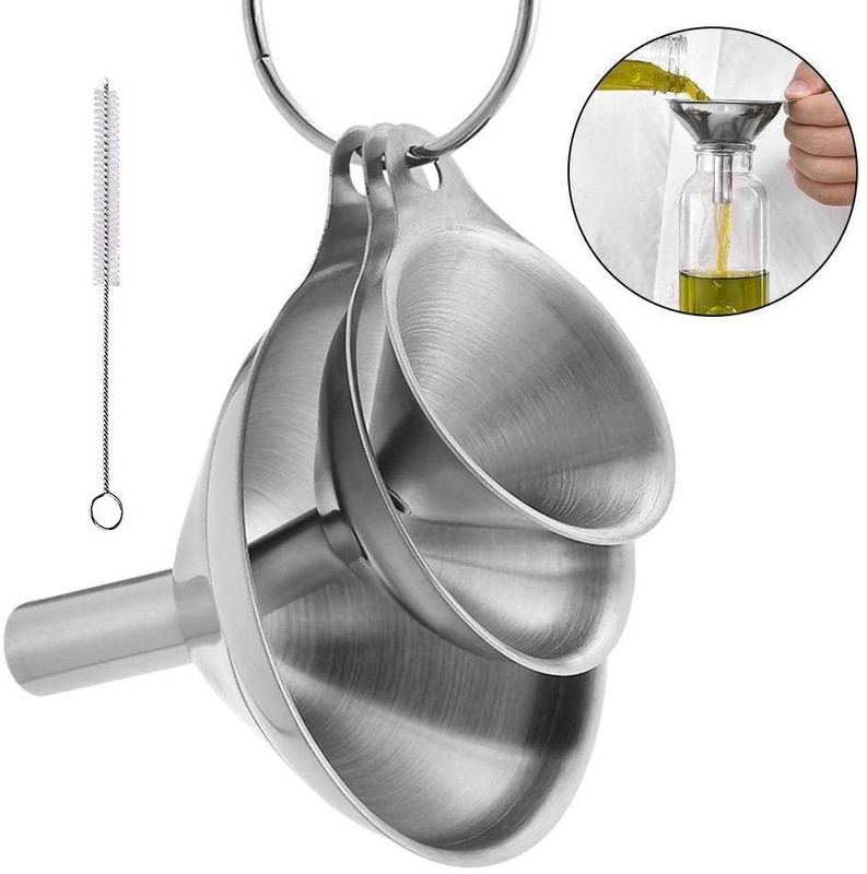 Trendmad Steel Funnel Set(Steel, Pack of 1)
