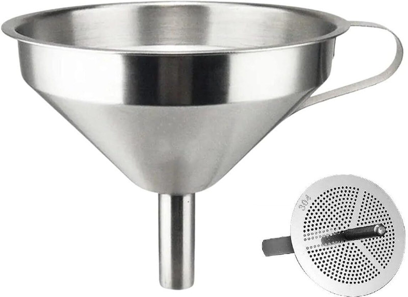 INOTIK Stainless Steel Funnel(Steel, Pack of 1)