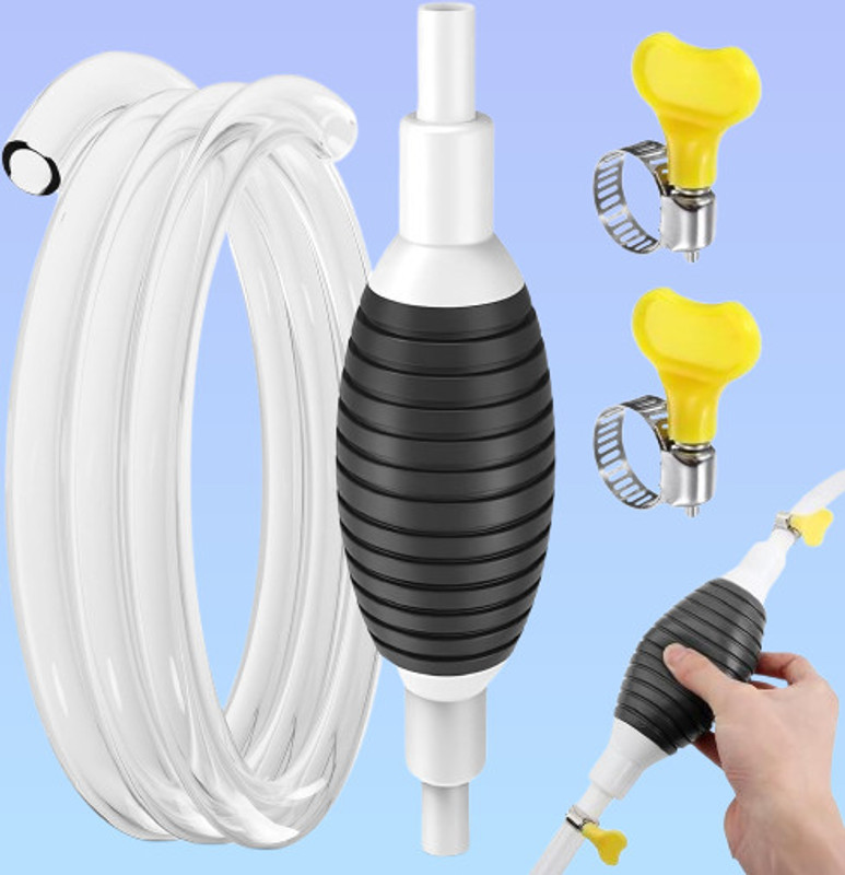 juggaris Manual Liquid Transfer Pump designed for Water, Diesel, Petrol & Kerosene Plastic Funnel(Black, White, Pack of 4)