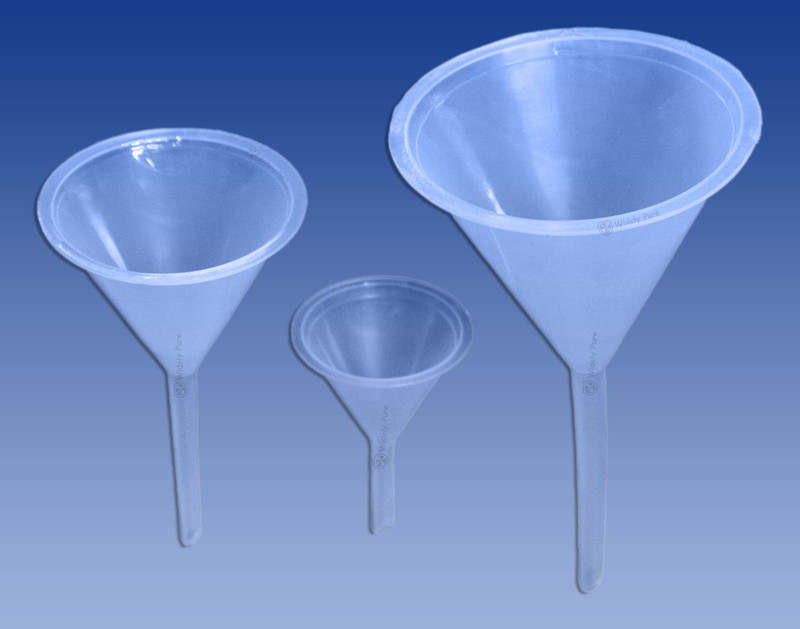Widely Pure Plastic Laboratory Funnel Plastic Funnel Set(Clear)