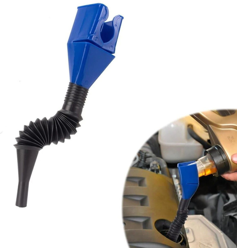 MBVTREADS Universal Flexible Draining Oil Snap Plastic Funnel Plastic Funnel(Multicolor, Pack of 1)