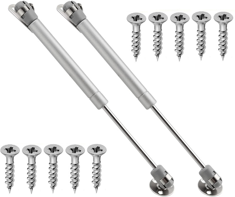 Vmd 10" Silver (10 Kg)Soft Close Gas Spring & hydrolic pump for Cabinet, Bed, Door.. Gas lift Hydraulic(Furniture Accessories, Stainless Steel)