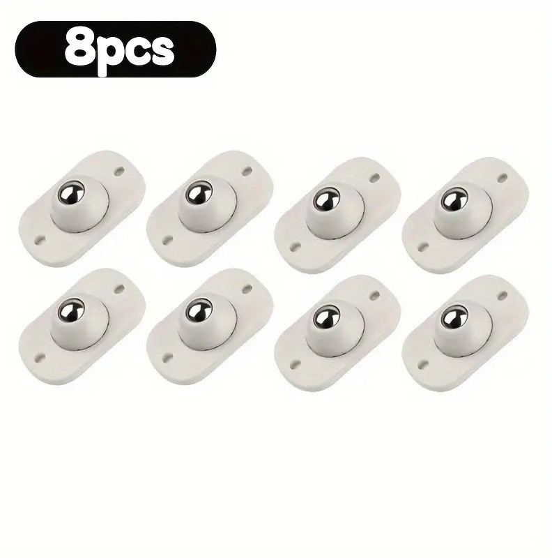 OSSOBERRY Self Adhesive Caster Wheels, 360° rotation Universal Wheel For Storage Boxes etc Swivel Furniture Caster(Pack of8)