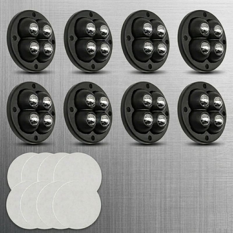 HGC Heavy Duty Ball Swivel Caster Wheels 8 Pack for Tables and Large Bins Appliance Furniture Caster(Pack of8)