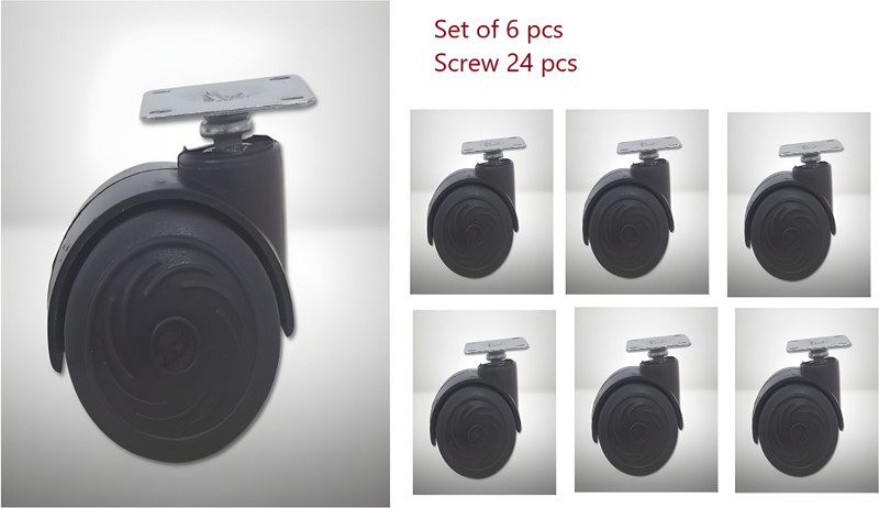 woodenchamp Multipurpose wheel for furniture trolley/table (set of 6 pcs caster wheel ) Appliance Furniture Caster(Pack of6)