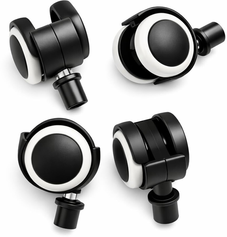 Biway Air Cooler Wheels 24mm Piller Size Push type Castor Wheels Pack 4 Pics. Sets Appliance Furniture Caster(Pack of4)