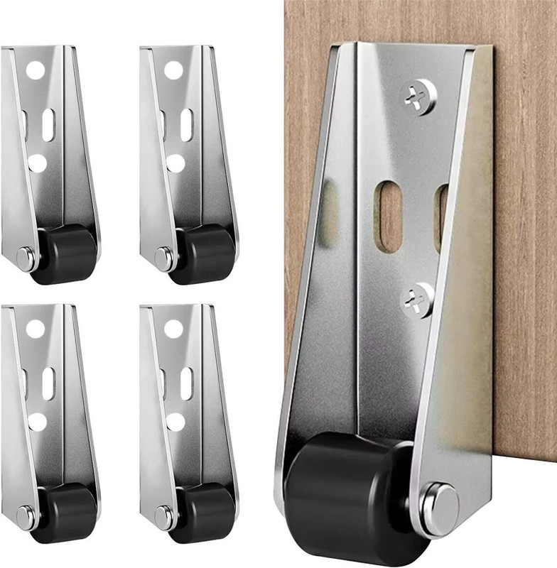 CYPAT 4Pcs Caster Wheel with 360° Smooth Mobility,Heavy Duty Side Mount Caster Wheel Appliance Furniture Caster(Pack of4)