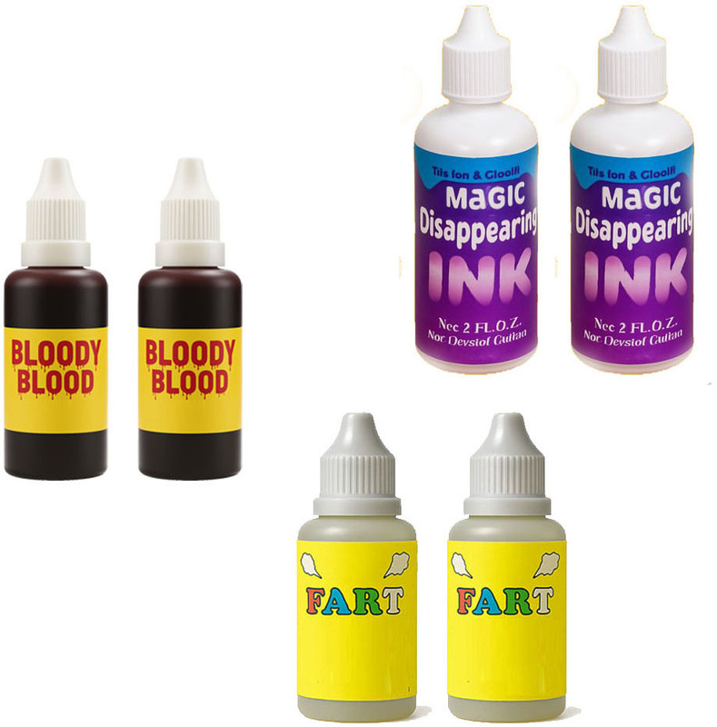 PTCMart Mega Prank Fun Combo Disappearing Ink Fake Blood Fart Spray Prank Toy Combo Gag Toy