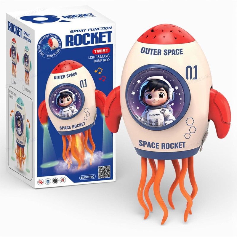 Celvia Educational Kids Toy Dancing Jelly Fish (Random Colour) (Space Rocket ) Gag Toy Gag Toy(Multicolor)