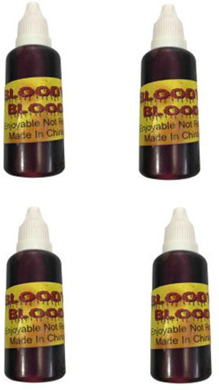 PTCMart Fake Liquid Blood bottle Pack Of 4 gag toy Gag Toy