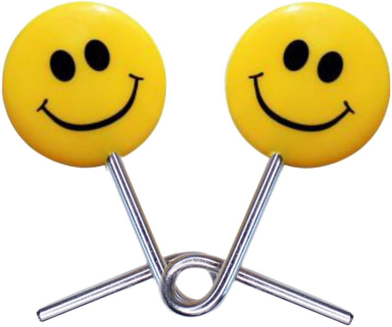 MYSTIFY MAGIK Smiley Puzzle Magic Trick | Metal Puzzle Brain Teaser Puzzle for Kids and Adults Mind Challenge Twisted Nail Puzzle Gag Toy(Yellow)