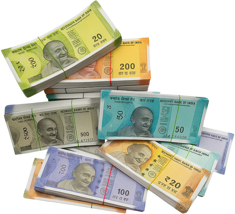 SHIMMERA Fake Note Nakli Note Indian Currency Notes– 600 Fake Rupee Notes Set for Kids Teaching, Stage Drama, School Project, Dummy Notes, Fake currency, Fidget T Gag Toy(MUTICOLOUR)