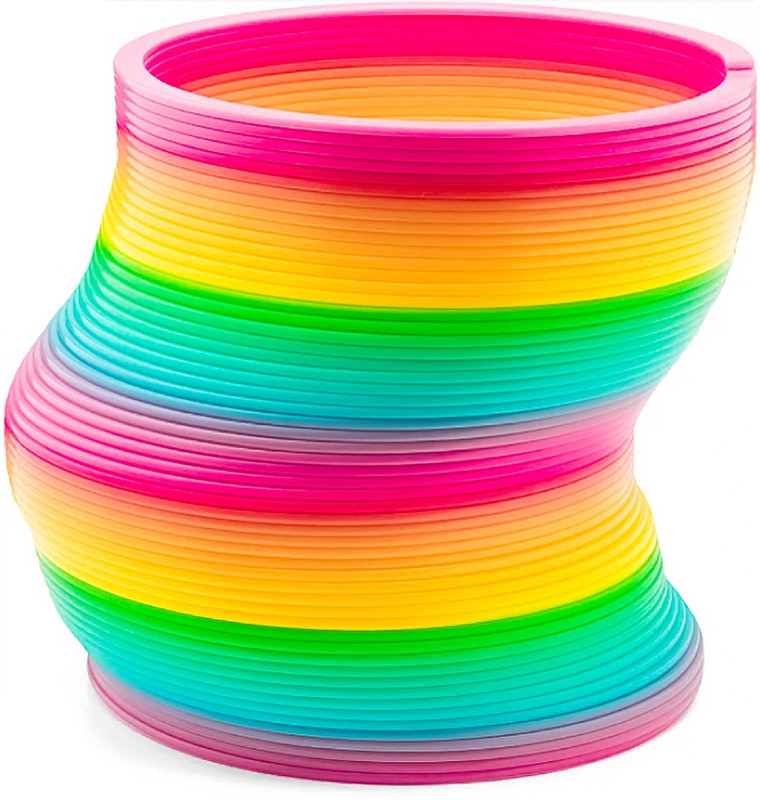 CNA 2023 Rza Slinky Rainbow Bouncy Spring Toy for Kids ( Pack of 1 ) Gag Toy(Multicolor)