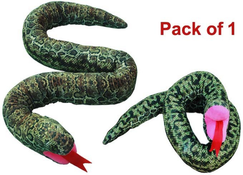 AT Mark Plush Animal Figure Toys for Kids Boys and Girls- Soft Toys Snake Gag Toy(Green)