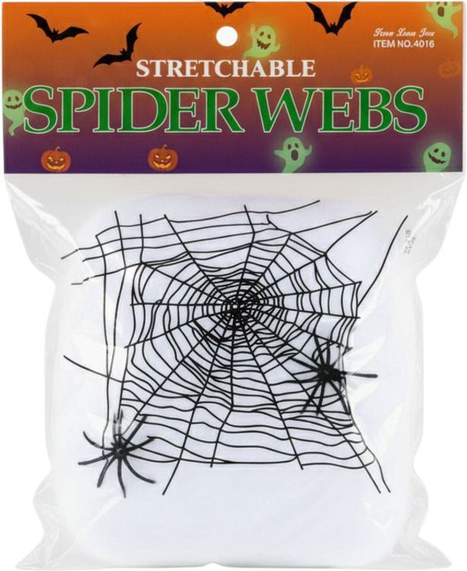 taka saki fake spider web for halloween stretchable & white spider web Gag Toy(multy colour)